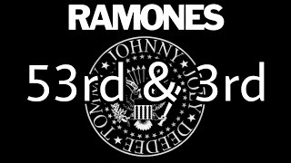 RAMONES - 53rd & 3rd (Lyric Video)
