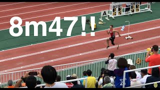 【パラ陸上】マルクス・レーム T64 男子 走幅跳 8m47(+1.5) 2018ジャパンパラ陸上競技大会