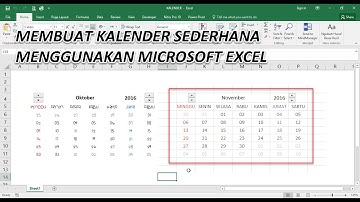 MEMBUAT KALENDER SEDERHANA MENGGUNAKAN EXCEL