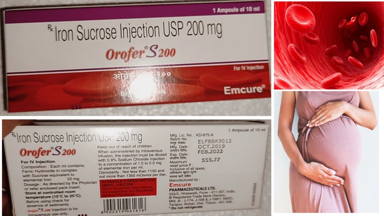 Orofer s 200 injection/low red blood cell count/anemia YouTube