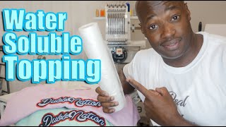 How to use Water Dissolvable Topping when embroidering on Thick Clothing screenshot 3
