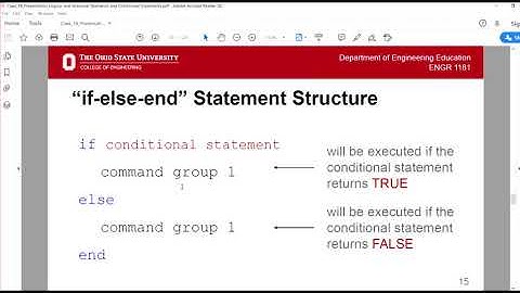 Conditional Statements in MATLAB