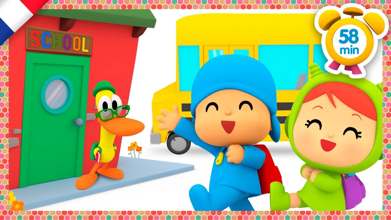 🏫 POCOYO FRANÇAIS - Retour à l'école avec Yanko [ 58 min ] | DESSIN ANIMÉ pour enfants
