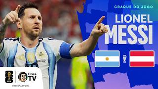 O MAIOR ARTILHEIRO DAS COPAS! TODOS OS LANCES DE LIONEL MESSI EM ARGENTINA X ÁUSTRIA | COPA DO MUNDO