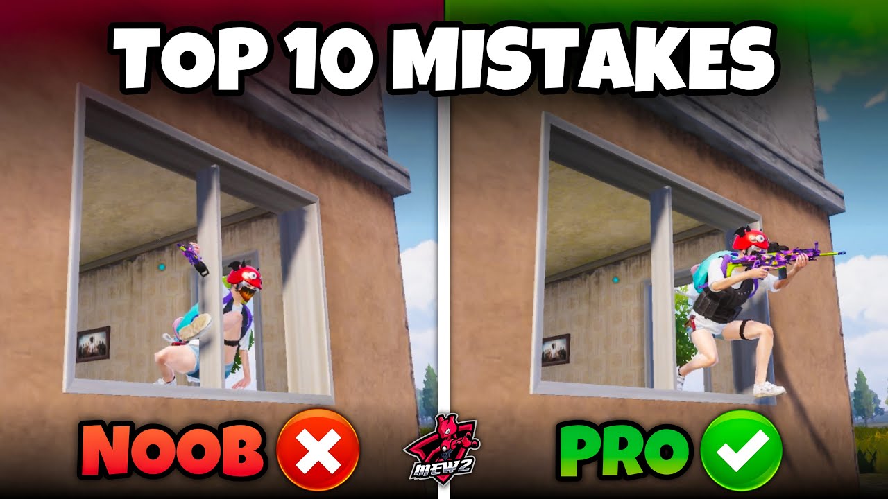 TOP 10 MISTAKES THAT YOU SHOILD AVOID🔥IN BGMI AND PUBG MOBILE TIPS & TRICKS.