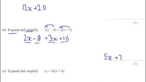 Expanding Algebraic Brackets GCSE Mathematics Revision