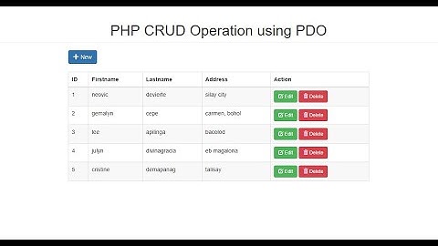 PHP and MySQL CRUD Example | rean code  រៀនកូដ
