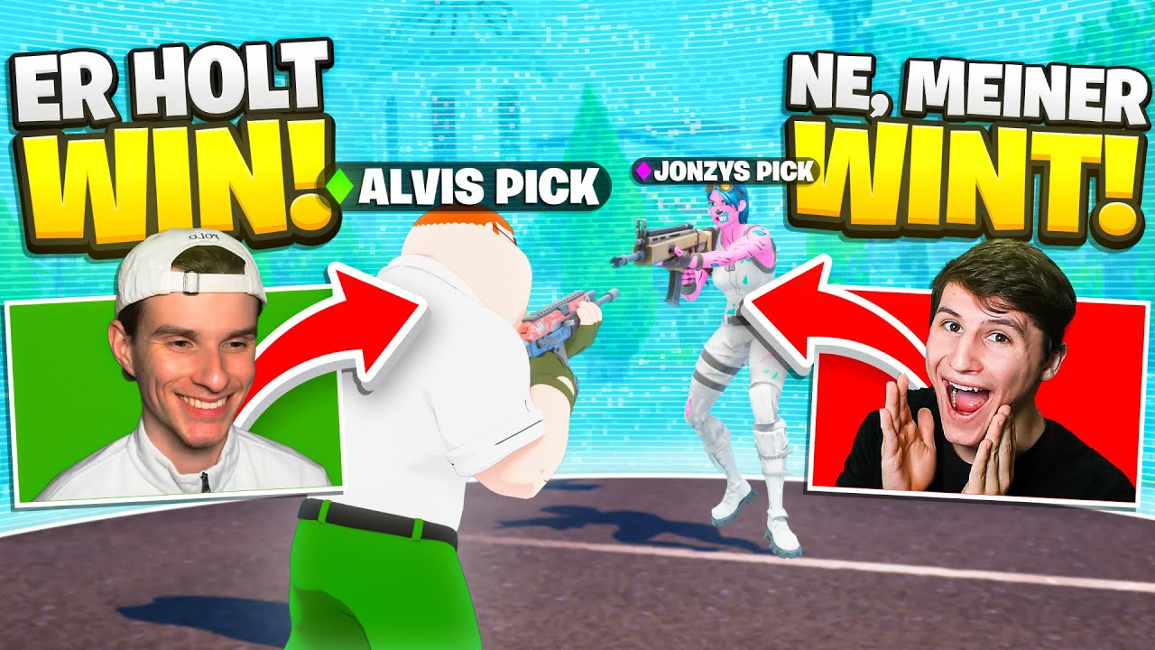 Alvi spielt Fortnite *ERRATE* den Gewinner in Chapter 5 gegen derJonzy ...