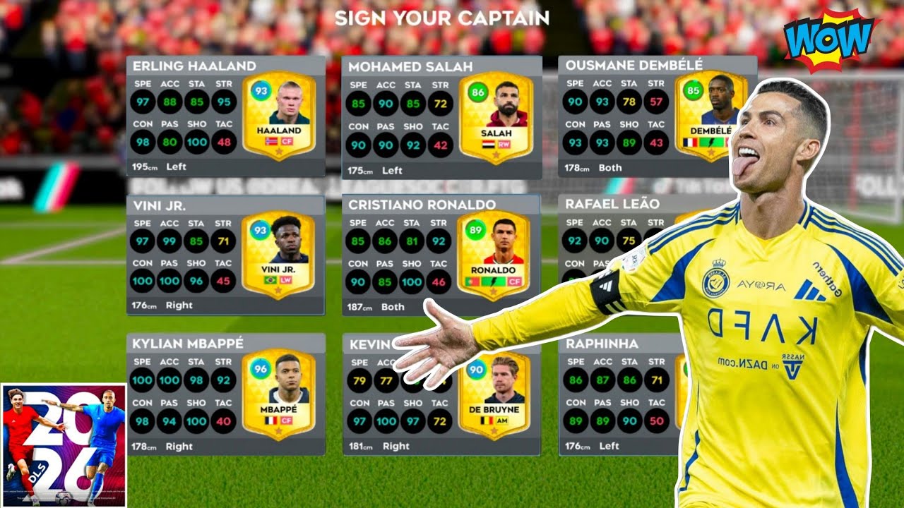 DLS 26 THE GREAT LEGENDARY BEGINNING WITH RONALDO. FTG HD BRO 