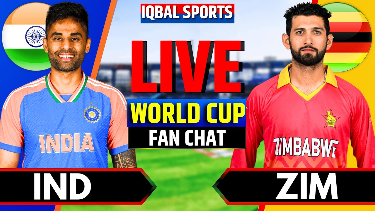 Live: India vs Zimbabwe Fan Chat, T20 World Cup | 2nd Innings | Live Cricket Match Today, IND vs ZIM