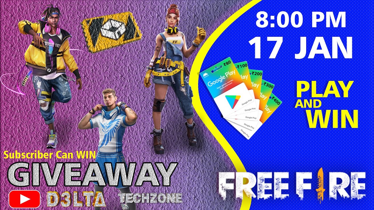 D3lta Techzone Live Stream | FF Live Giveaway | Free Fire Live | Custom Room | Play And Win | Redeem