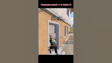 Pubg  teammate saved 1 v 4 clutch wait|pubg 1 v 4 clutch short| #PUBGSHORTKING #pubgshorts #shorts