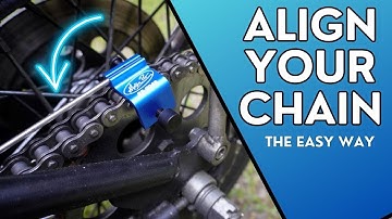 Motorcycle Chain Alignment (The Easy Way!)
