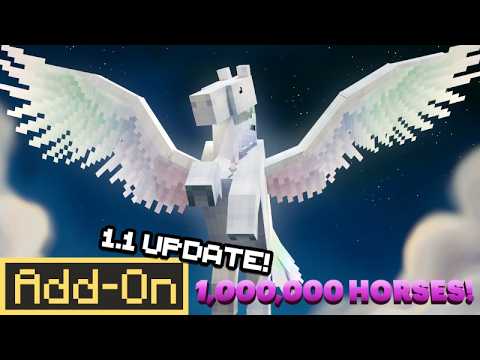 1 Million Horses 1.1 Addon Is Amazing For Minecraft Bedrock Edition Players!