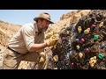 Gold Rush Discovery! Man Mining Gold and Precious Gemstones by the River
