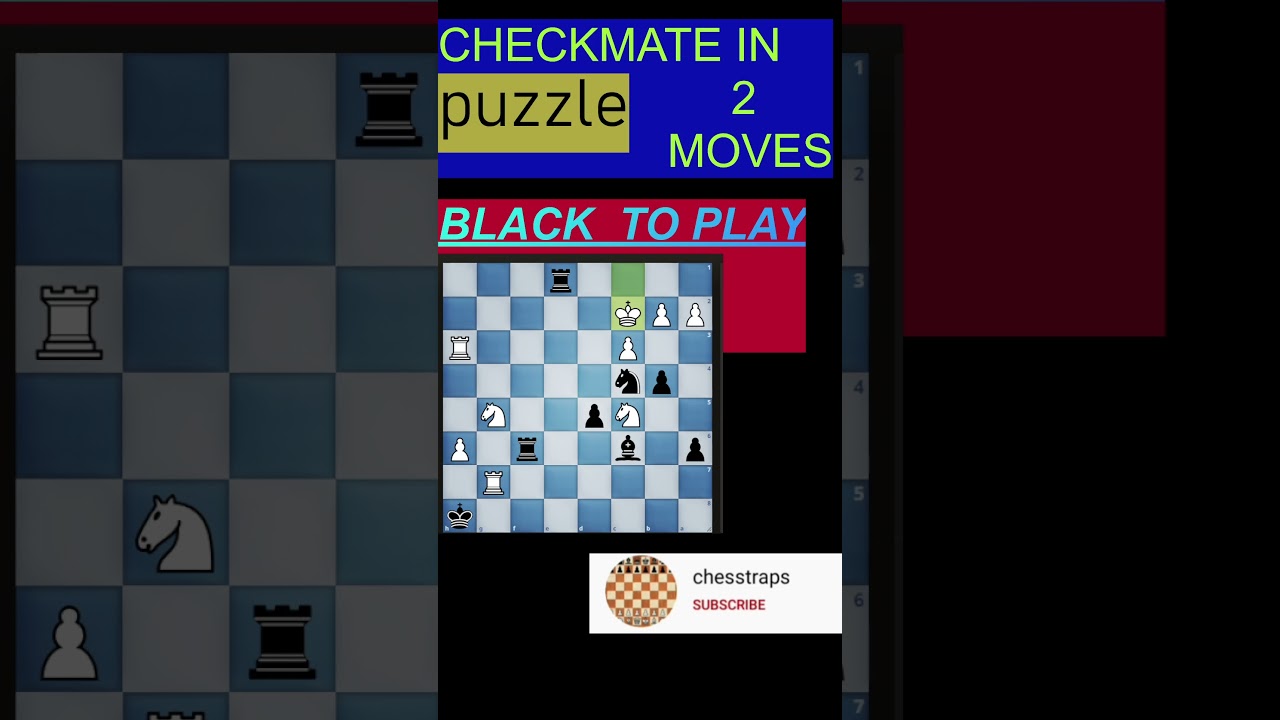 Mate in 2 Moves, Black to Play