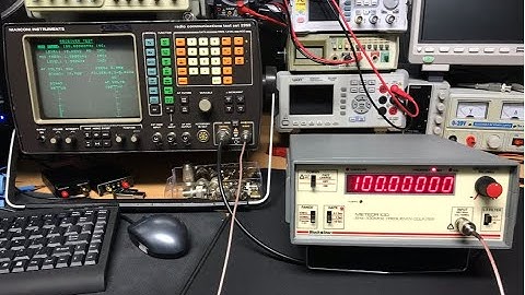 #033 Black Star Meteor 100 Frequency Counter Calibration