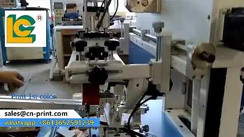 LC-PA-400ES  PLC screen printer with sensor print Paper cup 1st color