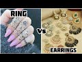 Ring vs earrings | types of earrings with name | types of ring with names