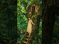 Calm & Peaceful Nature Vibes 💚🌿 Ghibli tree hause #naturebeuty#relax