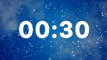 30 Second Timer with Relaxing Music for Kids, Calm, Relax, Best, Soft, Countdown Timer