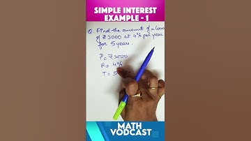 Simple interest example | maths query | cbse | icse