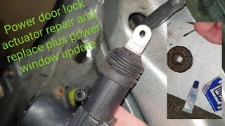 Power door lock actuator repair & power window motor repair stuck up on crv