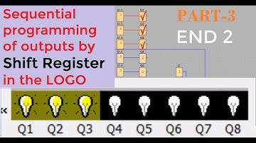 Siemens PLC -Sequential programming of outputs by Shift Register in the LOGO-(Part-3)