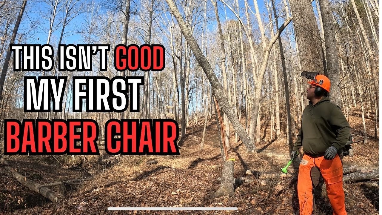 BARBER CHAIR TREE FAIL SCARY 😬 - YouTube