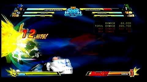 Marvel vs capcom 3- Captain American Combo