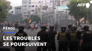 Pérou: les troubles se poursuivent pour obtenir le départ de la présidente | AFP