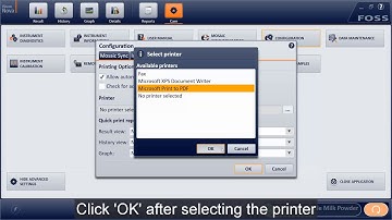 Selecting a Printer - ISIscan Nova