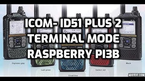 Icom ID51 plus 2 in terminal mode using Pi3 pi star and the opc2350lu cable