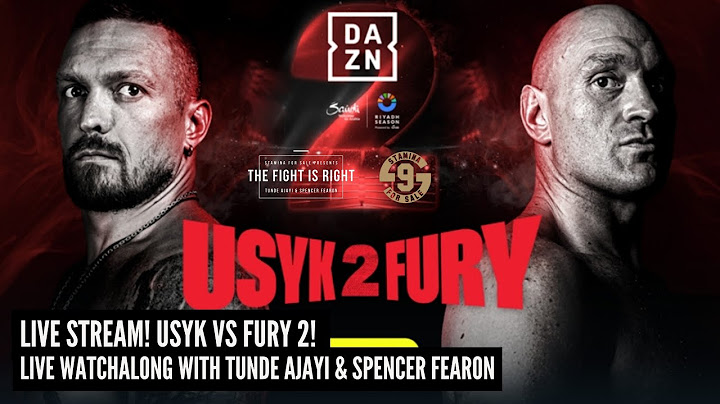 LIVE STREAM! USYK VS FURY 2! LIVE WATCHALONG!