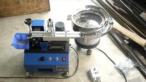 Automatic Cutting Trimming Capacitor LED Lead Machine With Vibration Feeder