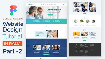 Hero Section UI for Dental Clinic Website | Figma Web Design | Figma Tutorial | Part - 2