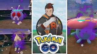 Defeat Team GO Rocket Leader Arlo - shadow Venonat, Manectric and Vileplume - A Seven-Colored Shadow