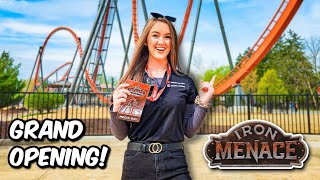 Riding The NEW Iron Menace ROLLER COASTER At Dorney Park! *Media Day*