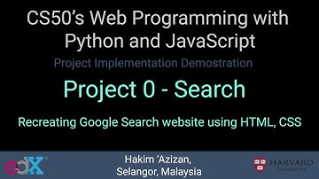 HarvardX: CS50W - Project 0 - Search