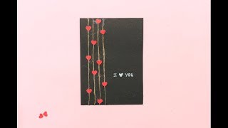 Simple I Love You card in 30 SEC  for Valentines day, Boyfriend, Anniversary | Valentine&#39;s Day Card