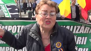 Nemulțumirea unei clujence la marșul Noua Dreaptă - Cluj