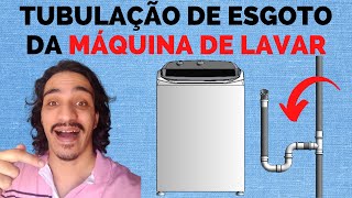 Tubulação de Esgoto da Máquina de Lavar