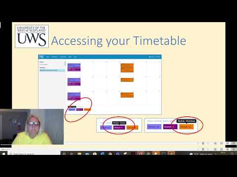 Accessing Your UWS Timetable