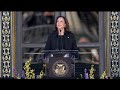 Vice President Kamala Harris attends the Memorial of Senator Dianne Feinstein