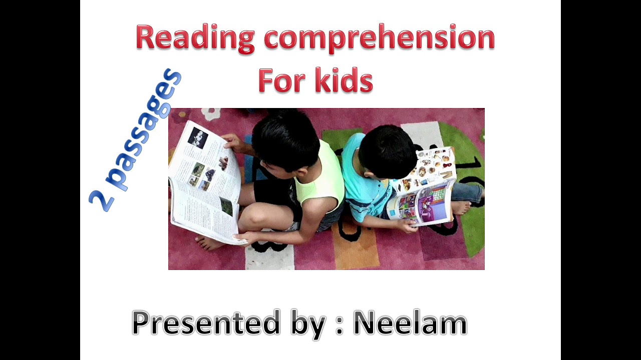 Reading comprehension for kids - YouTube