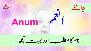 Anum Name Meaning in Urdu
