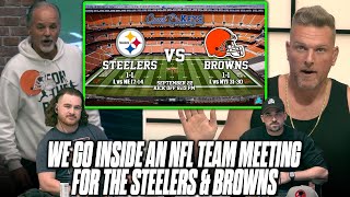 Chuck Pagano Gives His Keys To Victory For The Steelers \& Browns For TNF  Pat McAfee Show