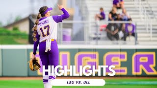 LSU Softball Wins 4-2 vs ULL | Highlights