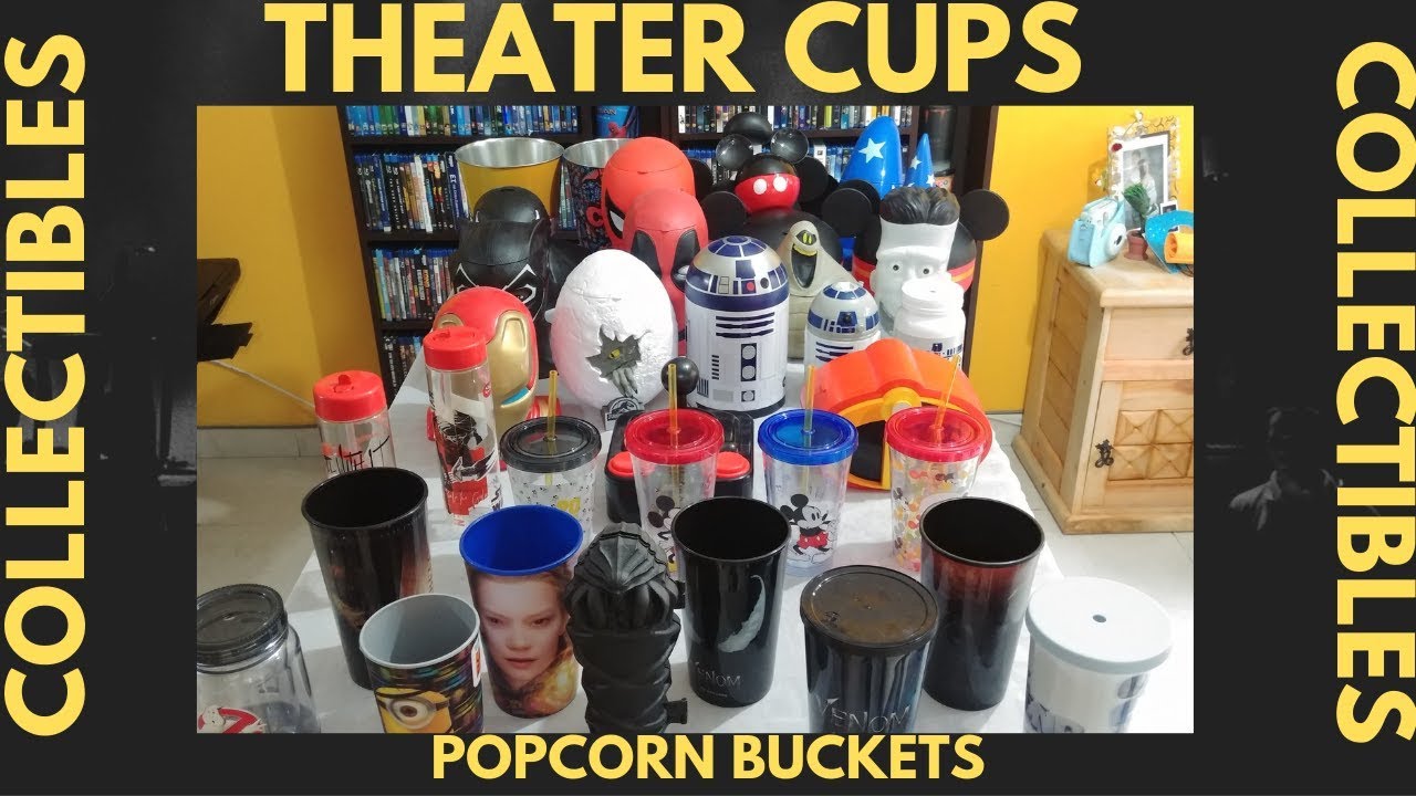 My GIGANTIC Entire Movie Theater Cup And PopCorn Bucket Collection 