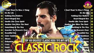 Metallica, Aerosmith, ACDC, Nirvana, Bon Jovi, U2, GNR, Queen 🔥 Classic Rock Songs 70s 80s 90s